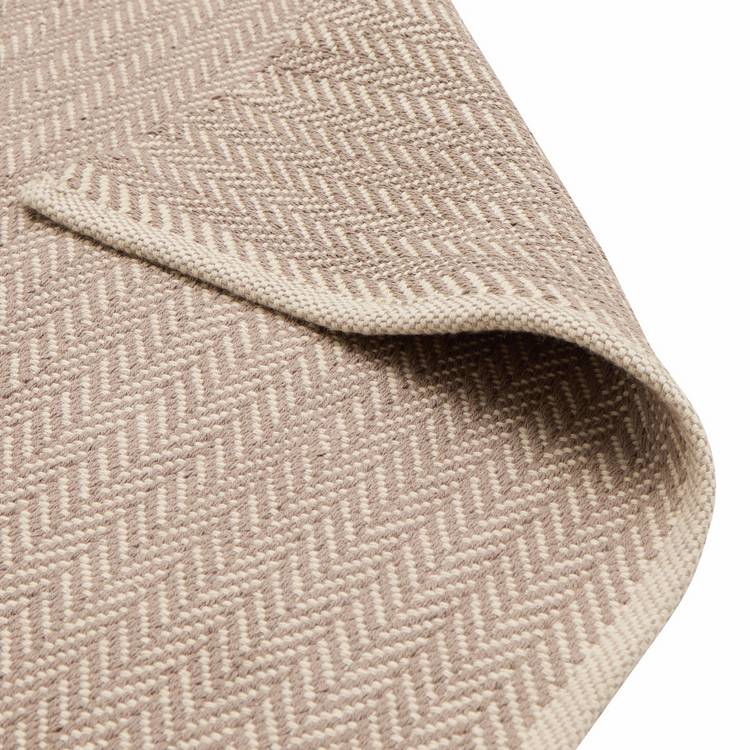 Argos Home herringbone grey cotton flatweave rug 120x170cm (British brand)