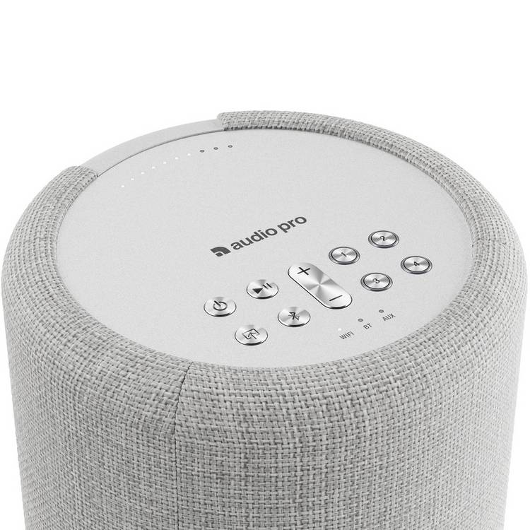 Audio Pro A10 MkII wireless speaker in Light Grey, UK version