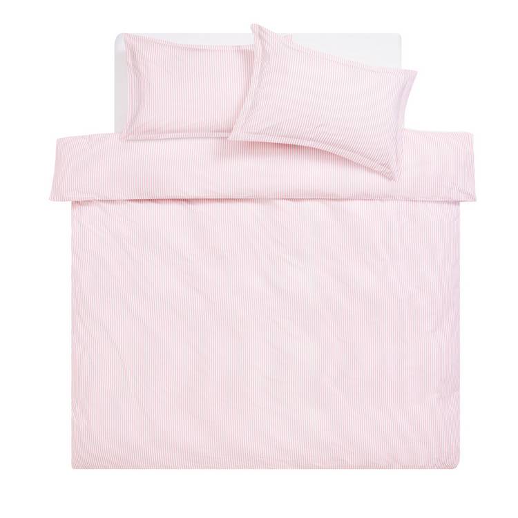 Habitat cotton Oxford stripe blush toddler bedding set, UK version