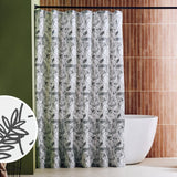 Habitat monochrome floral antibacterial shower curtain (British brand)