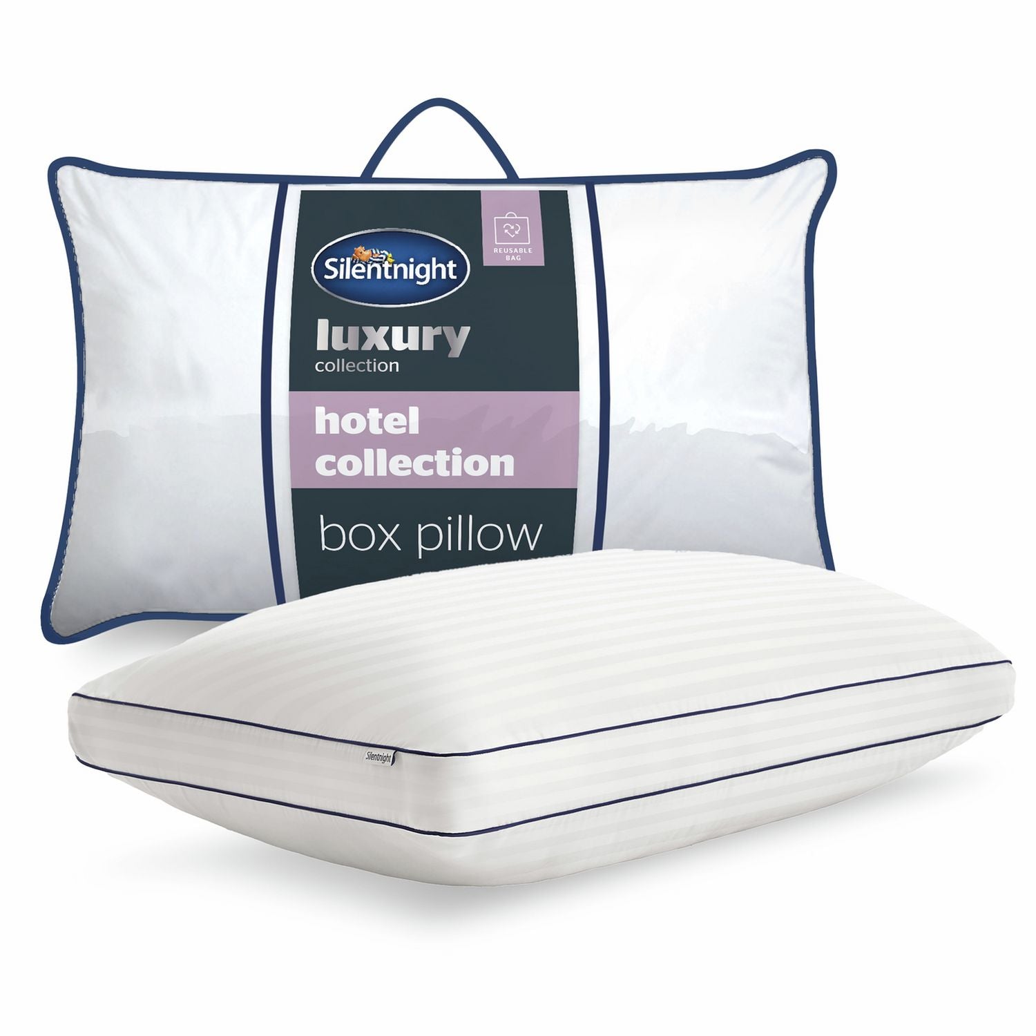 Silentnight Hotel Collection medium box pillow, UK version