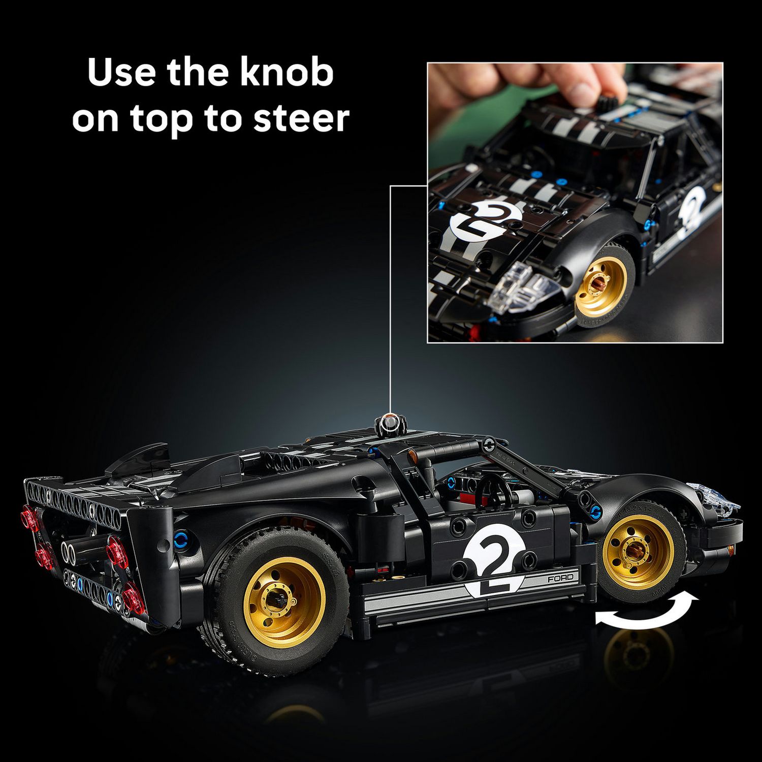 LEGO model kit Ford GT40 MKII 793 pieces, UK version