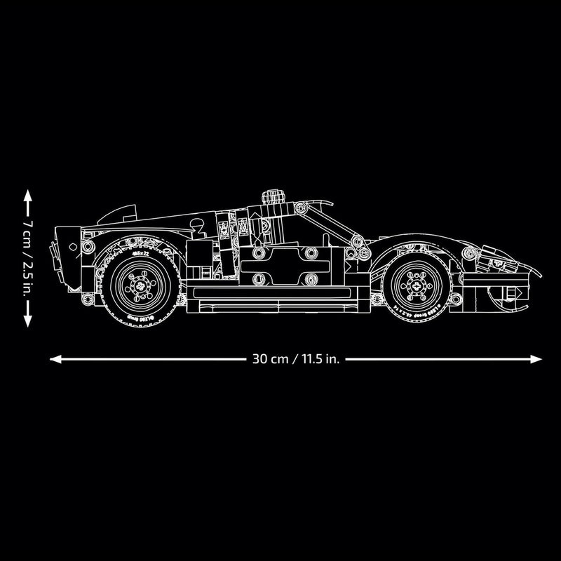 LEGO model kit Ford GT40 MKII 793 pieces, UK version