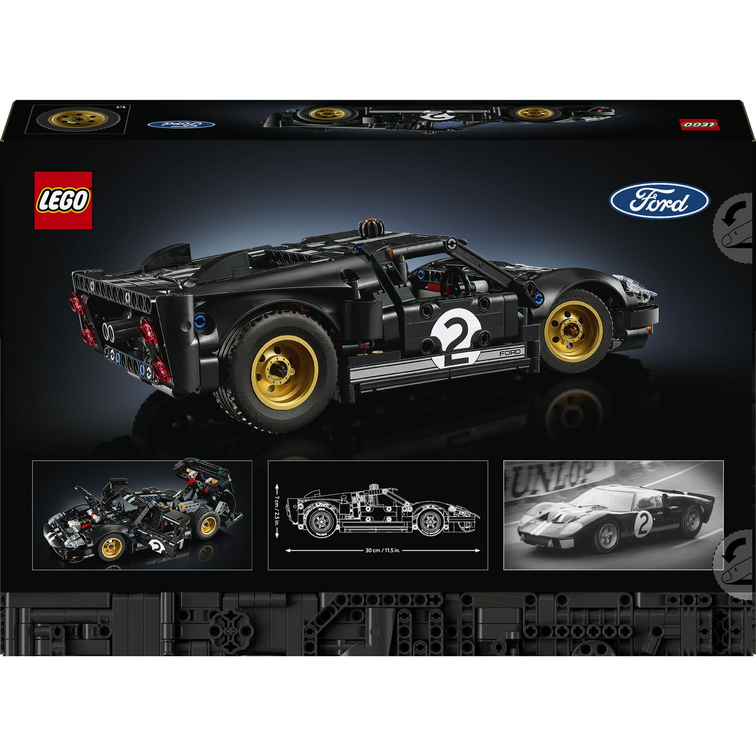 LEGO model kit Ford GT40 MKII 793 pieces, UK version