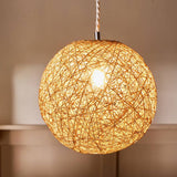 Argos Home natural hemp ball easy fit lampshade 24.5cm (British brand)