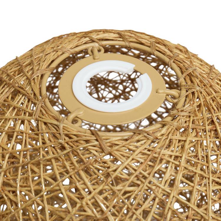 Argos Home natural hemp ball easy fit lampshade 24.5cm (British brand)