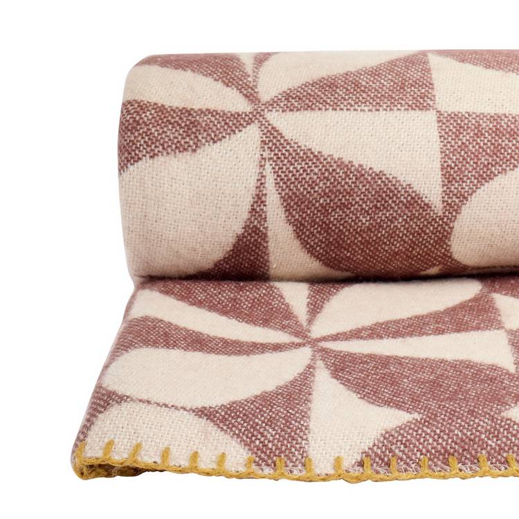 Habitat x Scion Attolo throw brown 150x125cm - British product