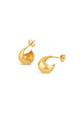 Dinny Hall gold scoop small hoop earrings 14mm - British product