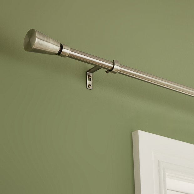 Argos Home extendable brass curtain pole, imported from the UK