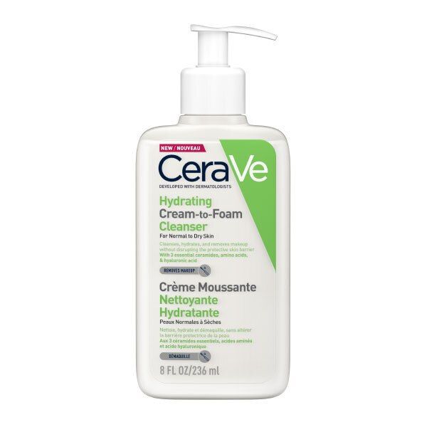 CeraVe Hydrating Cream-to-Foam Cleanser 236ml GOODS Superdrug   