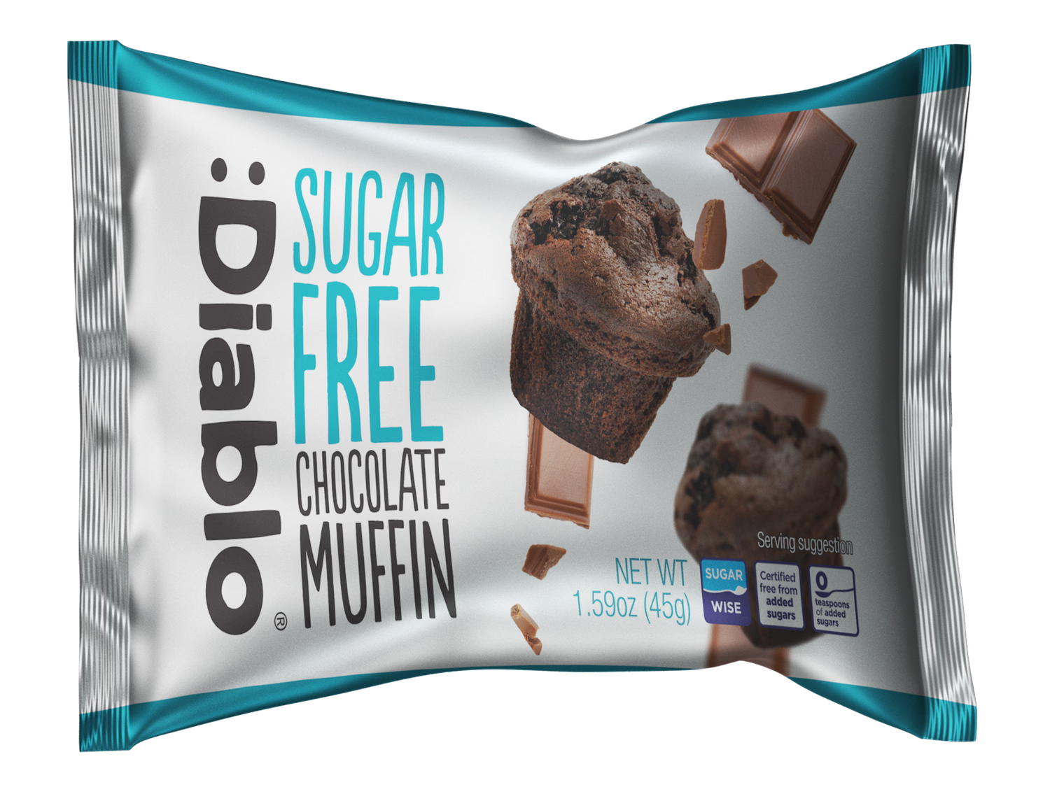 Diablo sugar free chocolate muffins pack of 24 (British brand)