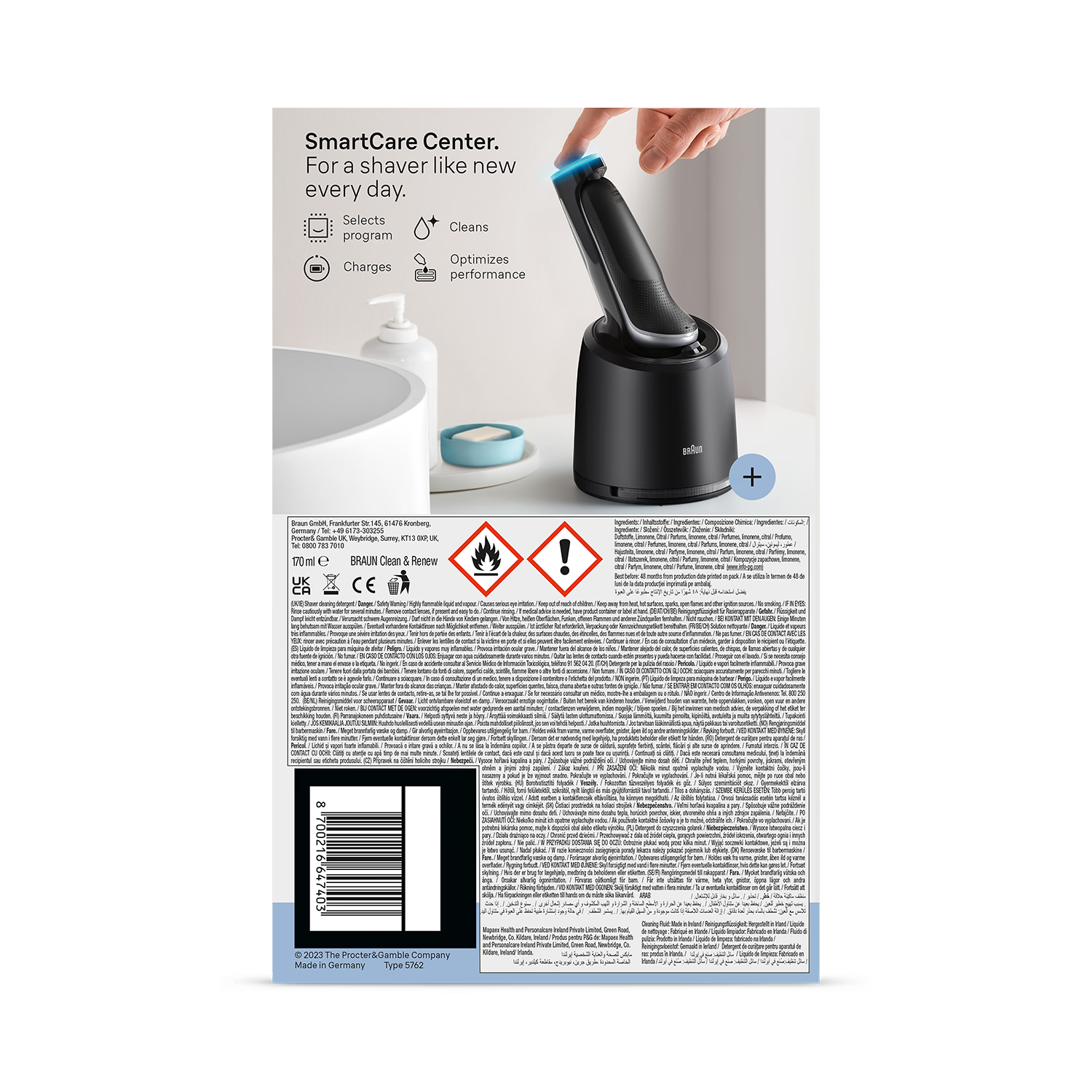 Braun Series 6 electric shaver Silver - British product