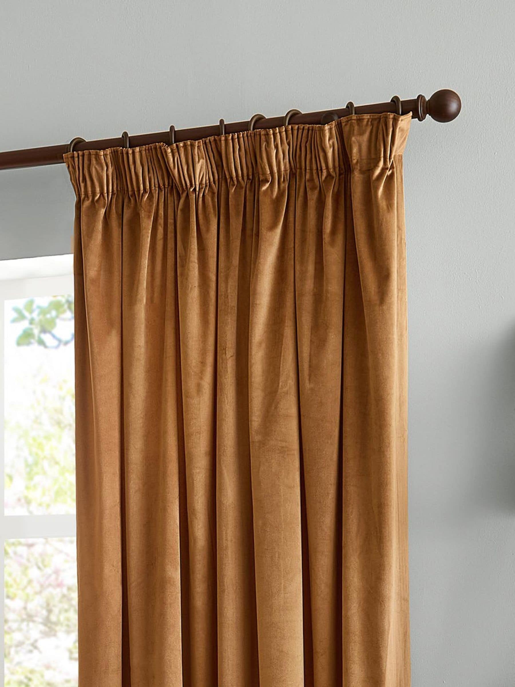 Yard Honey Hebden Striped Blackout/Thermal Eyelet Curtains