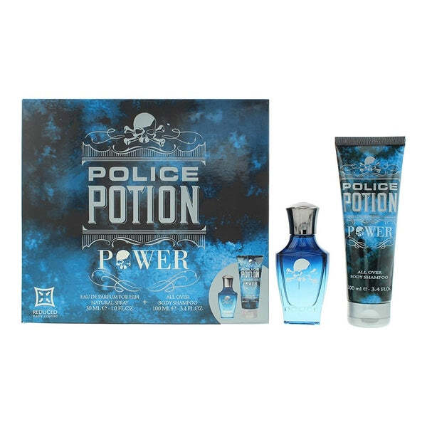Police Potion Power gift set 30ml EDP and shower gel, UK version