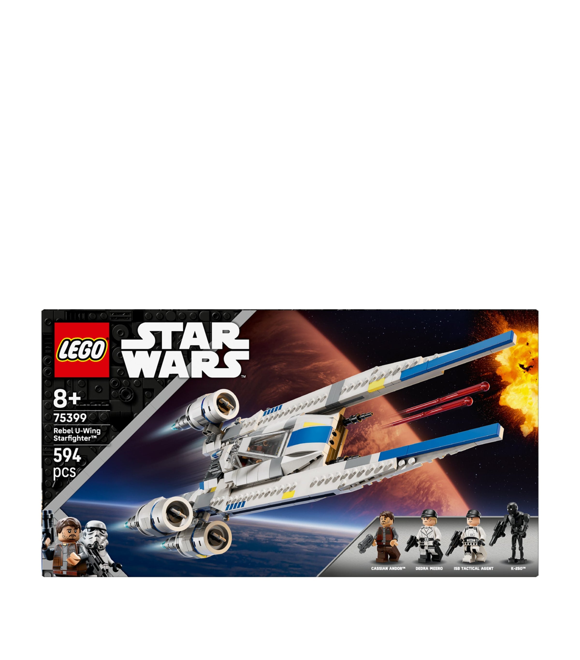 Lego Star Wars Rebel U-Wing Starfighter building set, UK version