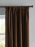 Furn Charcoal Lightweight Chenille Pencil Pleat Blackout/Thermal Curtains