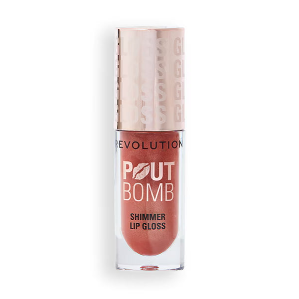 Revolution Pout Bomb Shimmer Gloss Berry Lustre lip product, imported from the UK