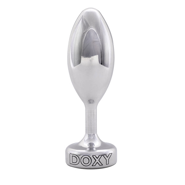 Doxy smooth aluminium butt plug, imported from the UK
