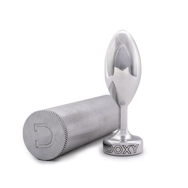 Doxy smooth aluminium butt plug, imported from the UK