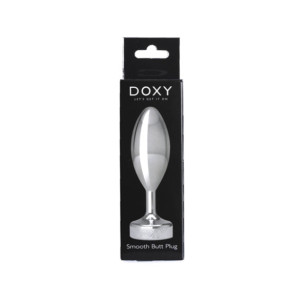 Doxy smooth aluminium butt plug, imported from the UK