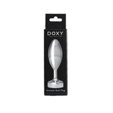 Doxy smooth aluminium butt plug, imported from the UK