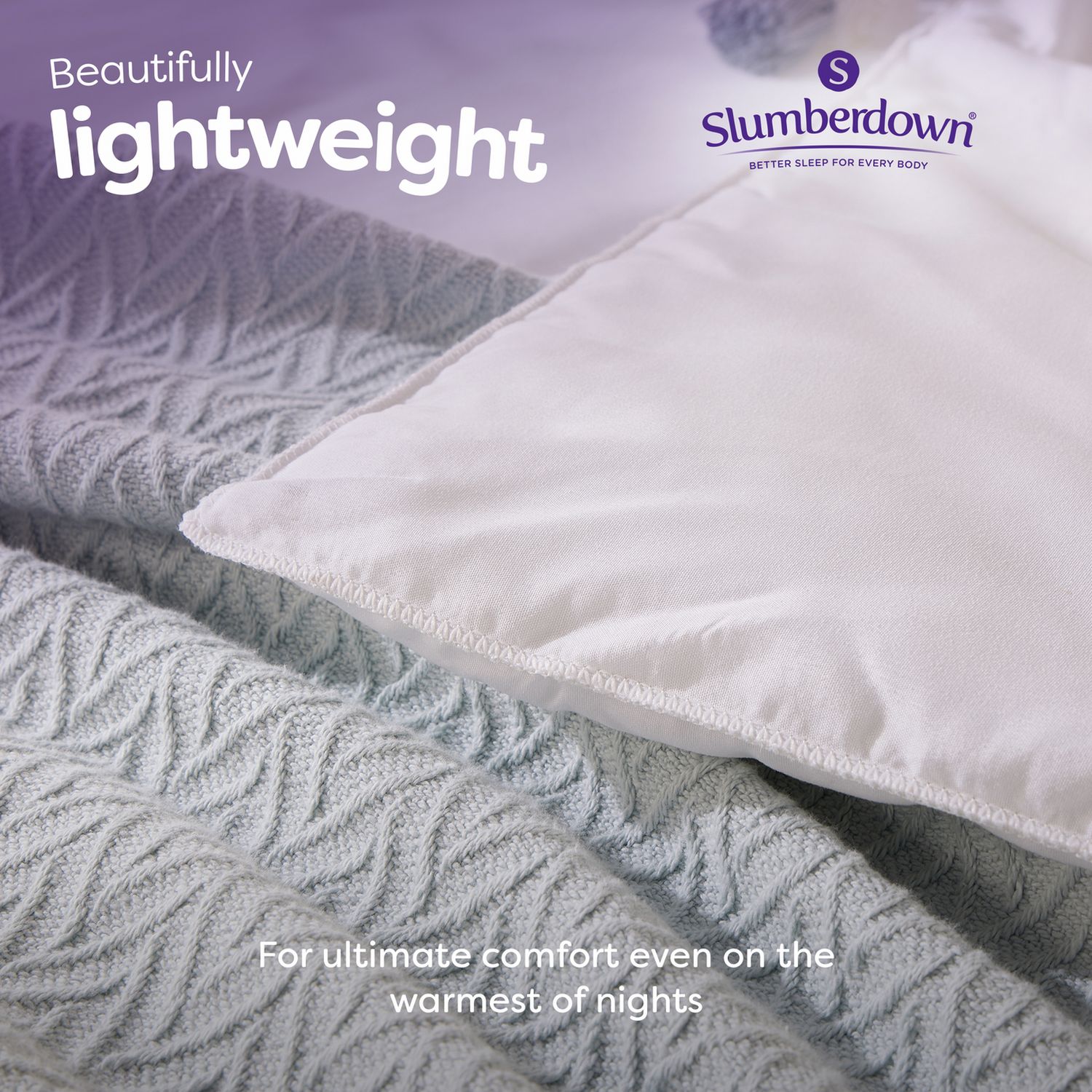 Slumberdown Light & Cool 1 Tog Duvet - King size