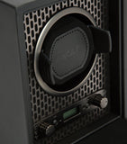 WOLF Axis single watch winder in vegan leather, UK version