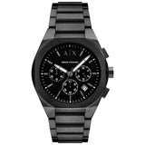 Armani Exchange Sync watch stainless steel bracelet black dial (British brand)