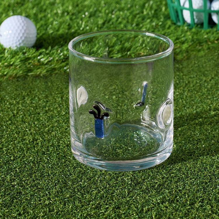 Argos Home golf glass tumbler 400ml (British brand)