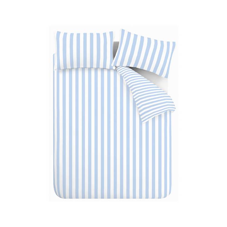 Sassy B stripe tease blue bedding set single (British brand)