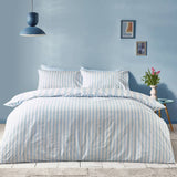 Sassy B stripe tease blue bedding set single (British brand)