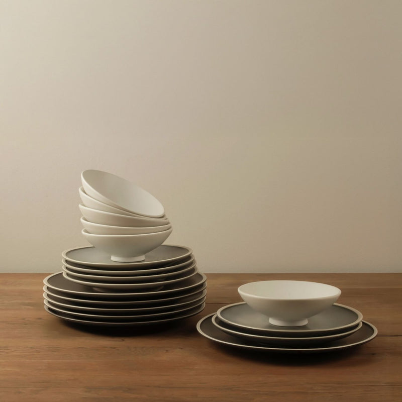 Masterchef dinner set dark grey 12 piece, UK version