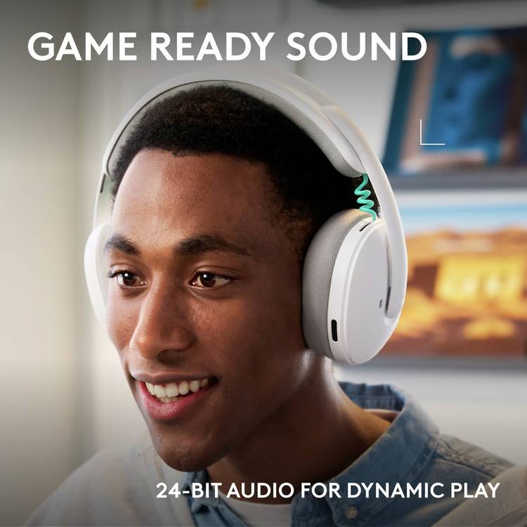 Logitech G325 LIGHTSPEED wireless gaming headset white, UK version
