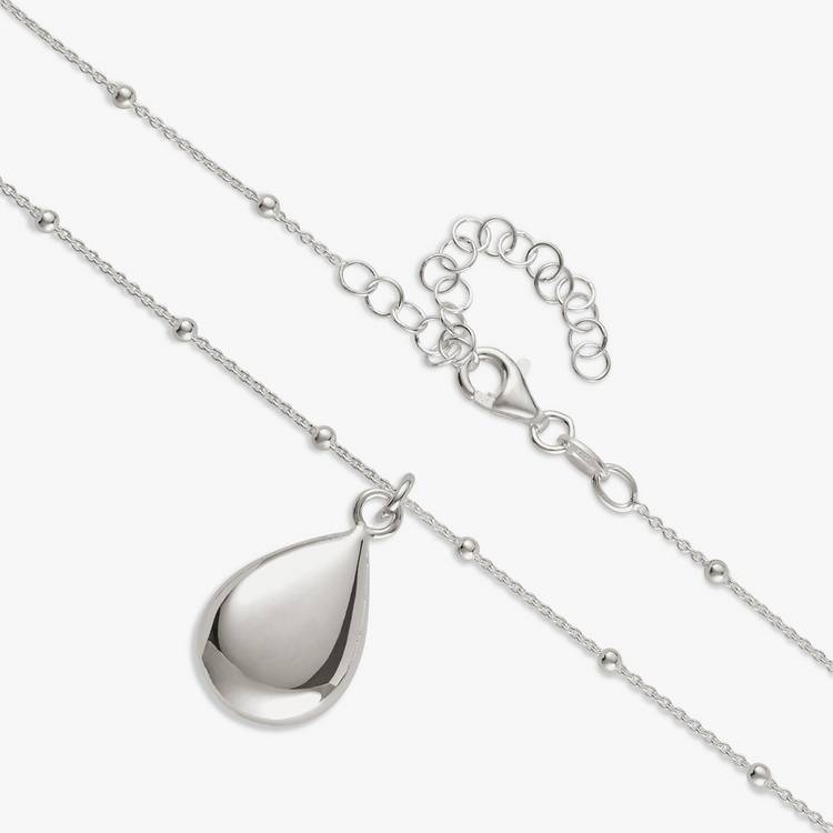 Revere sterling silver large teardrop pendant necklace, UK version