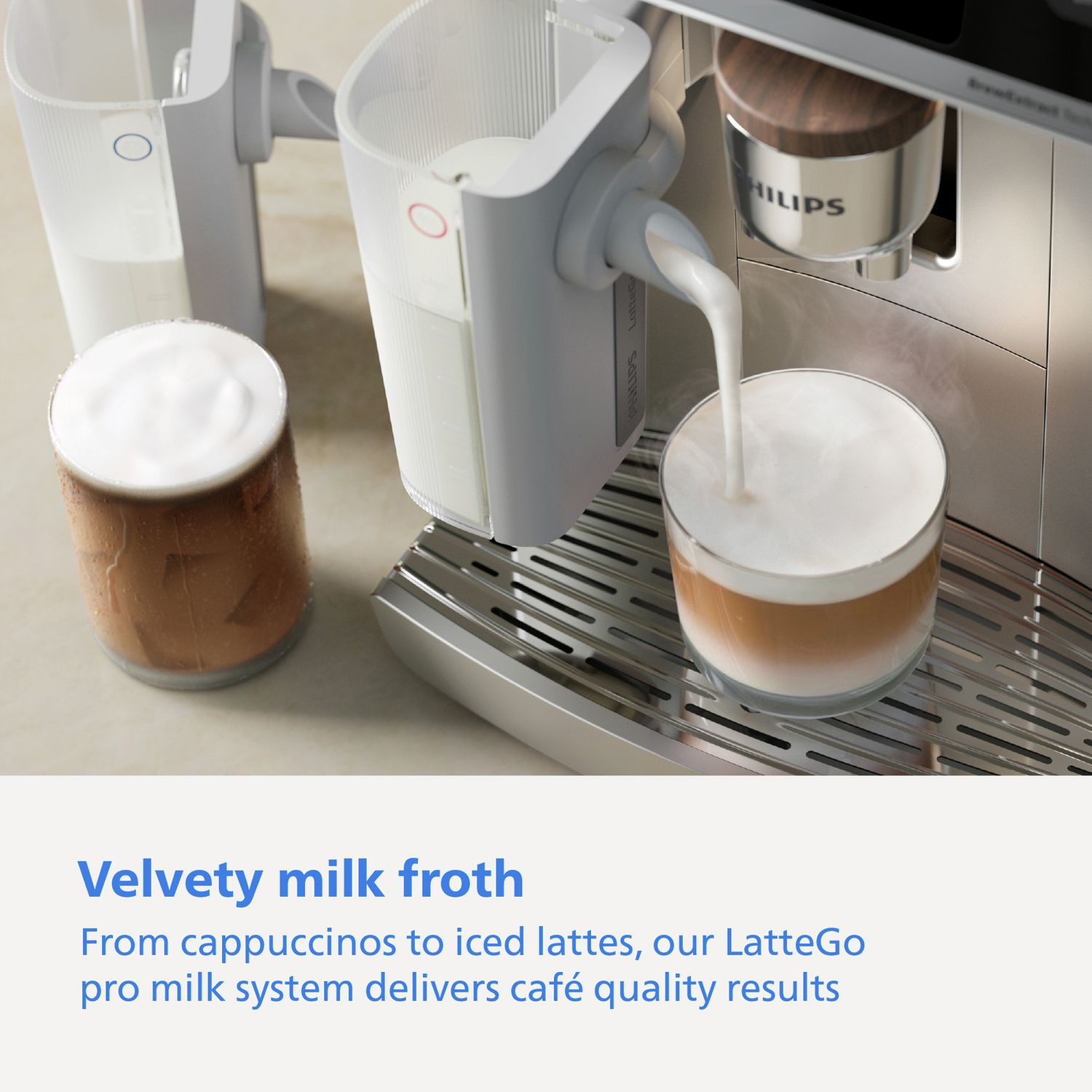 Philips Cafe Aromis 8000 Series silver bean to cup coffee machine (British brand)