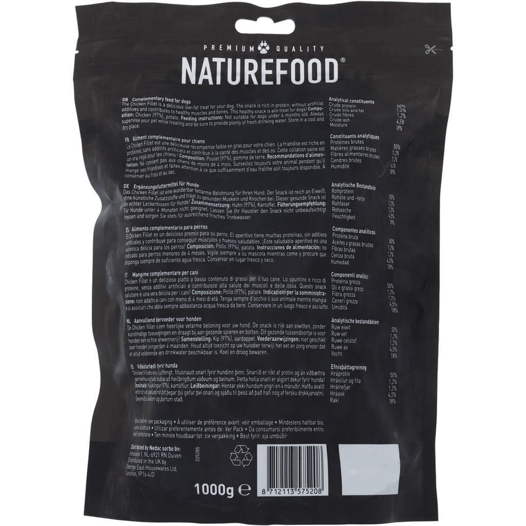 Nature Food Chicken Fillet Dog Treats, 1kg