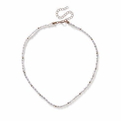 Argos Freedom Gold and Pearl Thin Necklace 45cm- Buy online at McGrocer