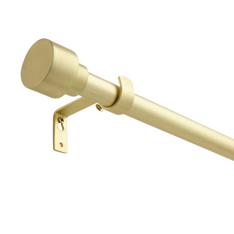 Argos Home metal stud gold curtain pole 165-300cm - British product
