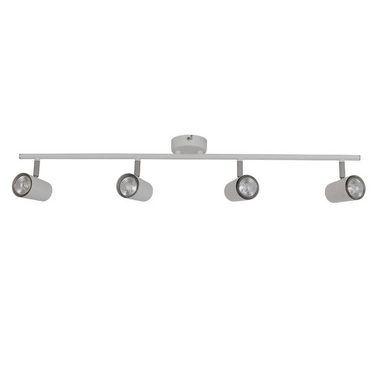 Argos Home 4-light bar light in matt white, imported from the UK