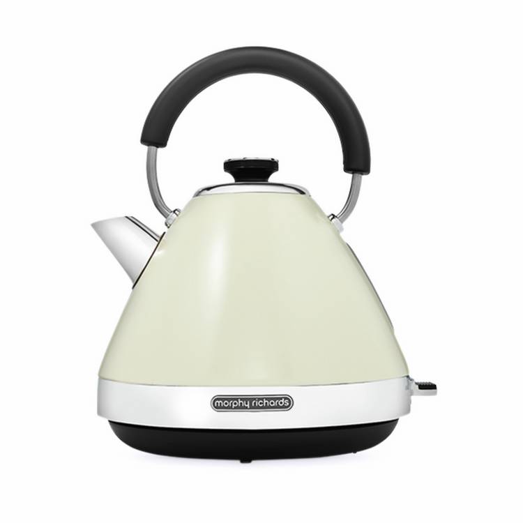 Morphy Richards Venture Pyramid kettle 1.5 litre cream - British product
