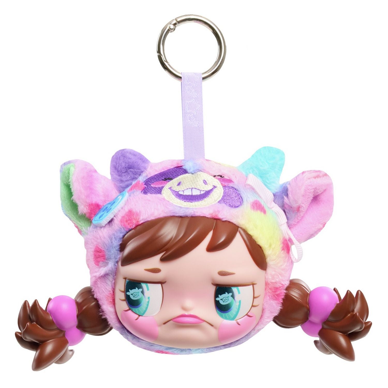 Happy Haul Sour Pout vinyl plush clip-on animal hat, UK version