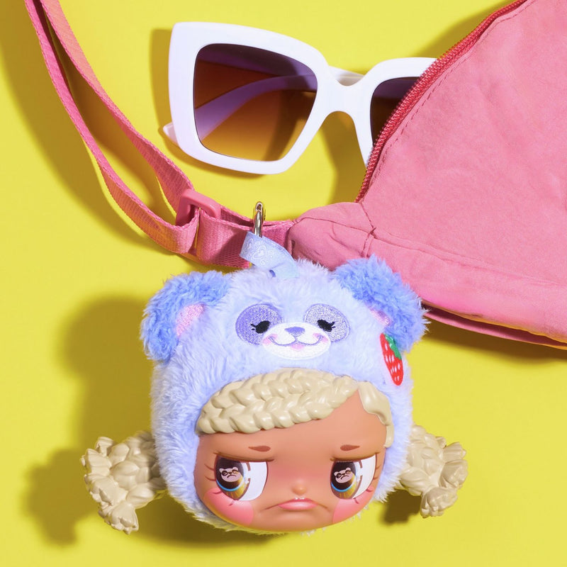 Happy Haul Sour Pout vinyl plush clip-on animal hat, UK version