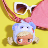 Happy Haul Sour Pout vinyl plush clip-on animal hat, UK version