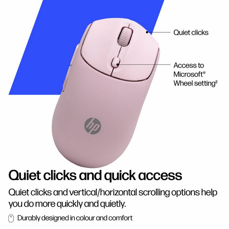 HP 400 quiet wireless mouse pink - British product