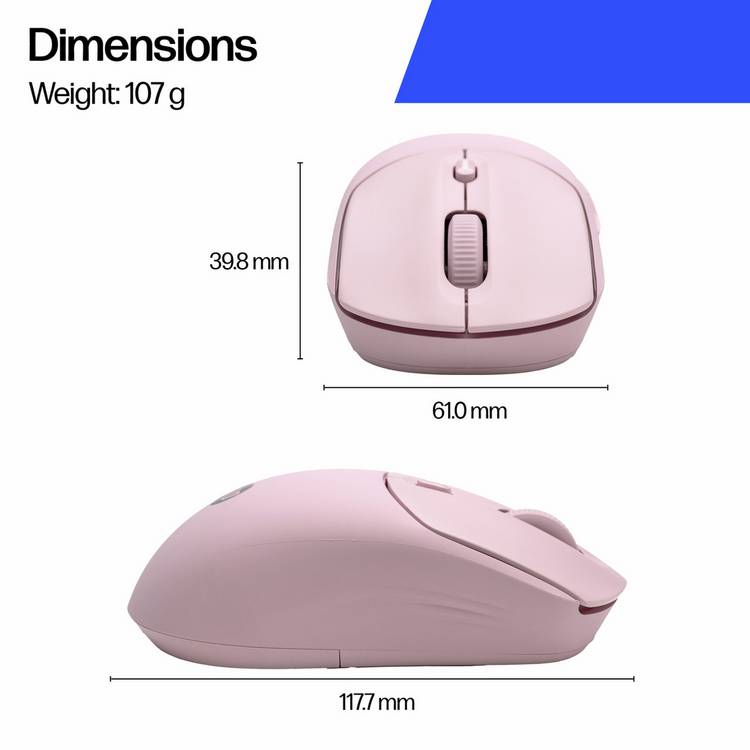 HP 400 quiet wireless mouse pink - British product