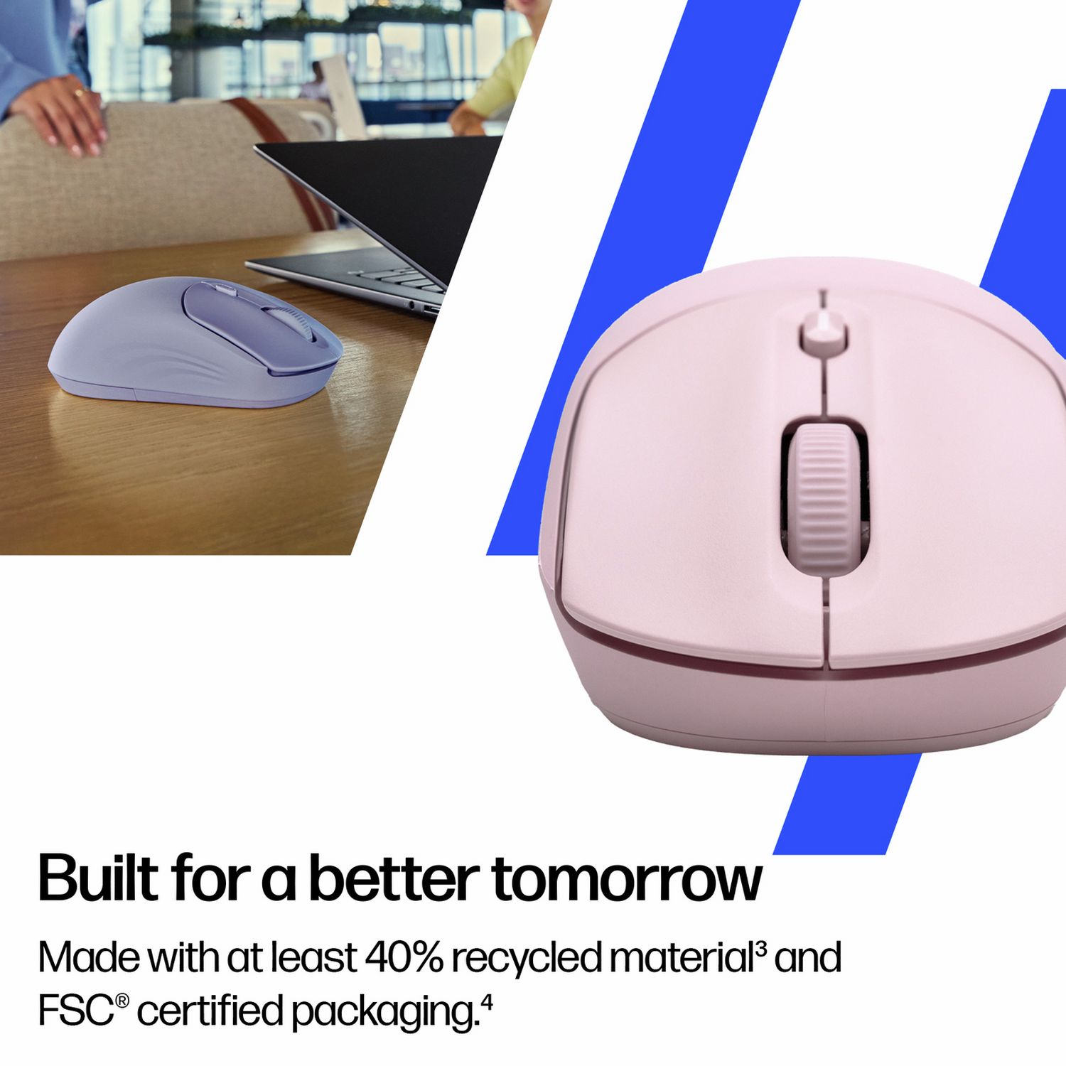 HP 400 quiet wireless mouse pink - British product