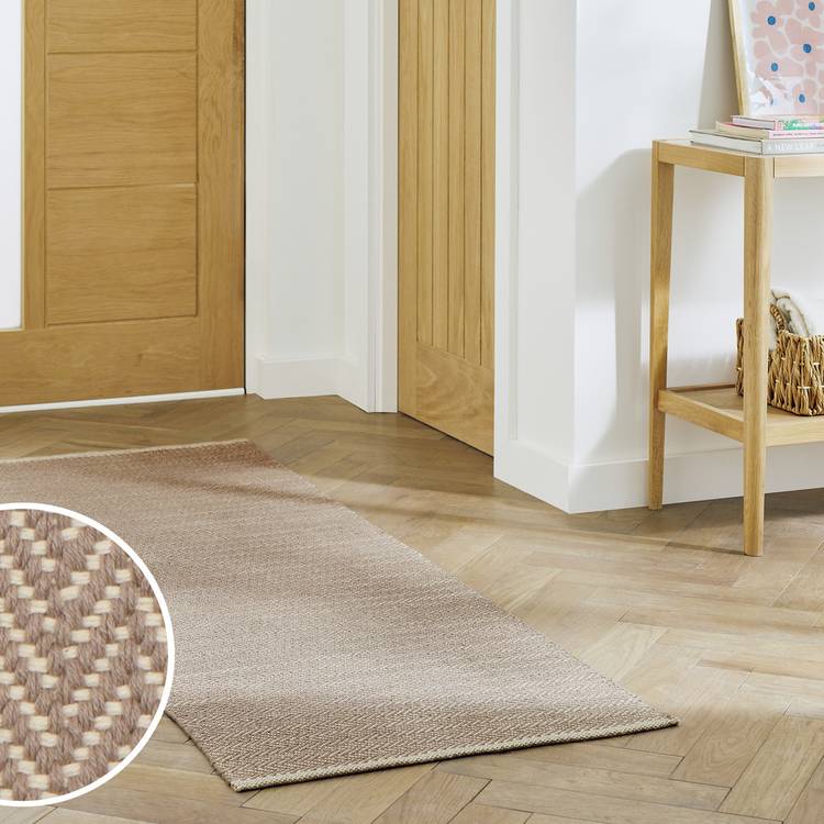 Argos Home grey herringbone runner 66x200cm, UK version