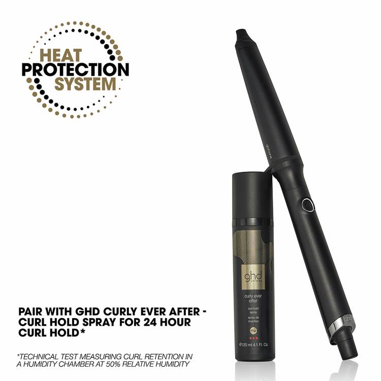 GHD creative curl wand bundle with tapered barrel, imported from the UK