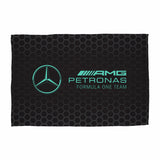 Mercedes F1 fleece throw black 150x100cm, UK version