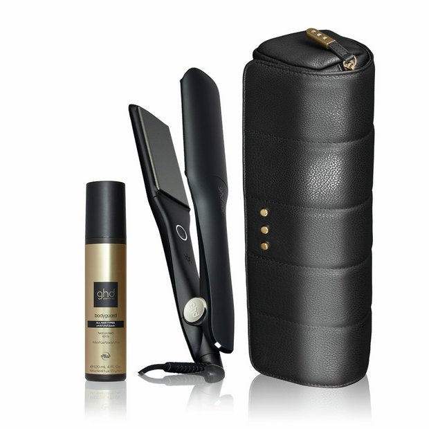 GHD Max wide plate hair straightener bundle, imported from the UK